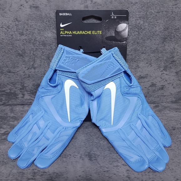 Nike Other - NIKE Alpha Huarache Elite Baseball Batting Gloves Mens LARGE Blue CV0696-431